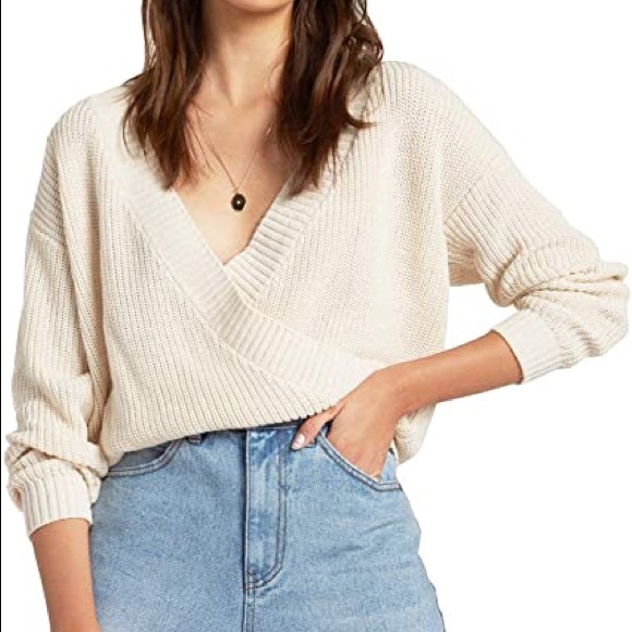 Billabong Bring It Faux Wrap Sweater 